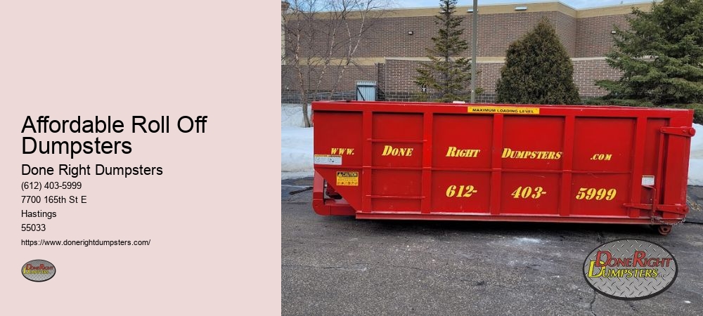 Affordable Roll Off Dumpsters