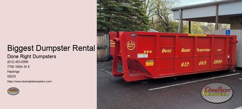 Dumpster Rental Near Hastings MN