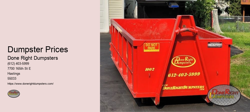 Small Dumpster Rental Hastings MN