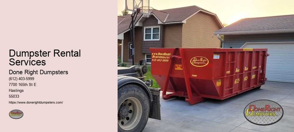 Residential Dumpster Rental Hastings MN