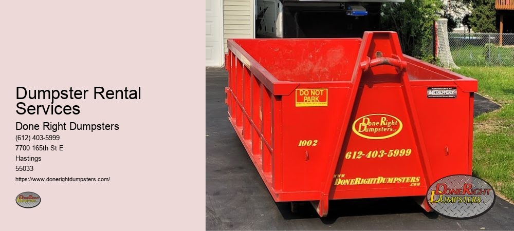 Dumpster Rental Hastings MN