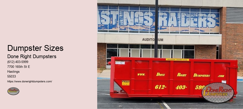 Dumpster Sizes