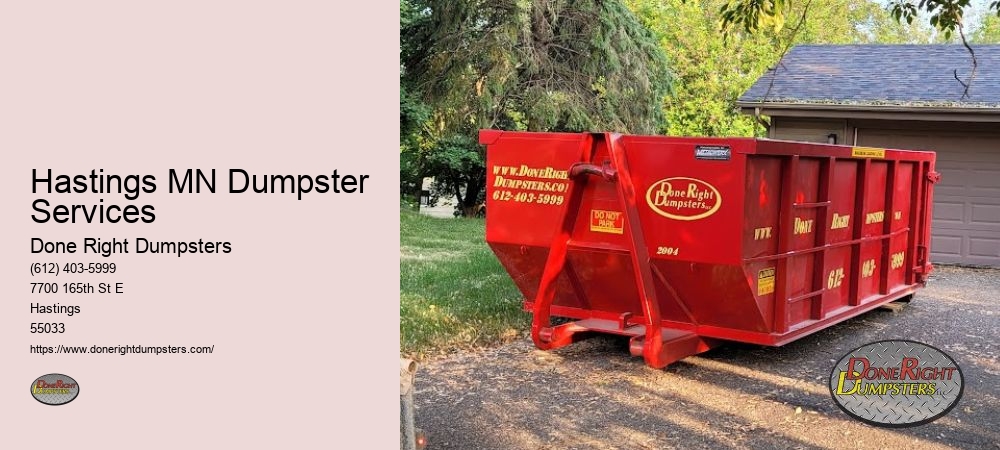 Dumpster Rental Hastings MN