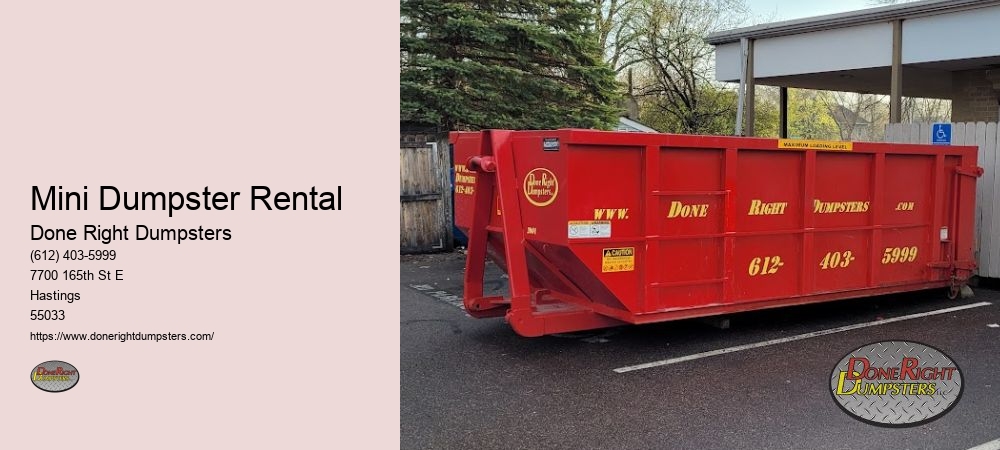 Residential Dumpster Rental Prices