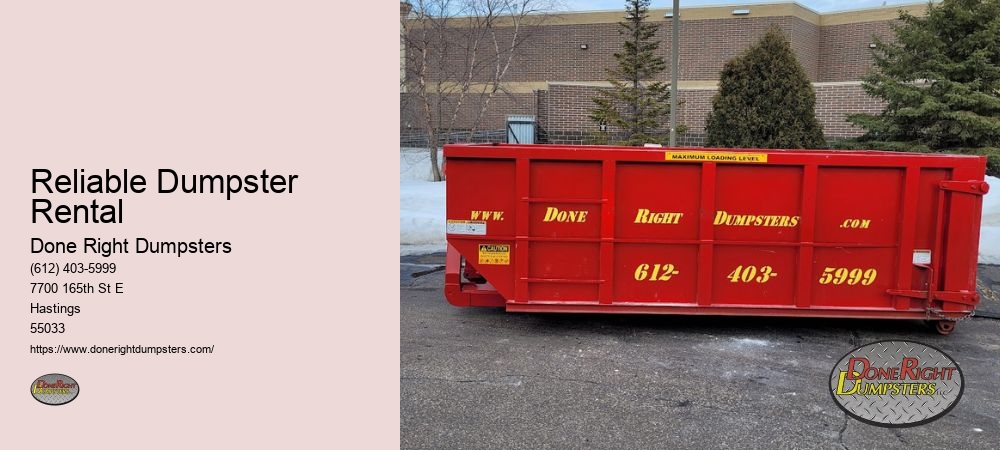 Reliable Dumpster Rental