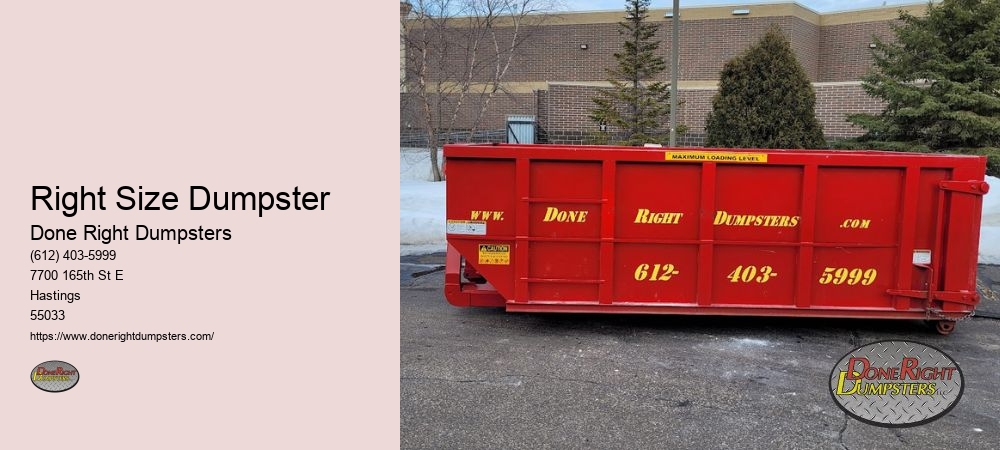 Right Size Dumpster