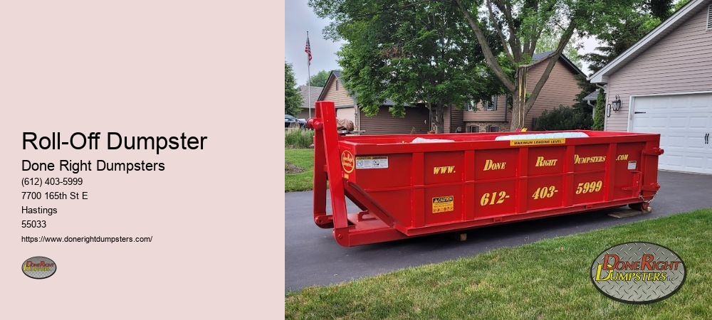 Roll Off Dumpster Rental Hastings MN