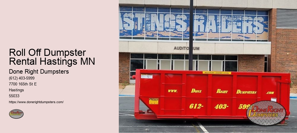 Roll Off Dumpster Rental Hastings MN