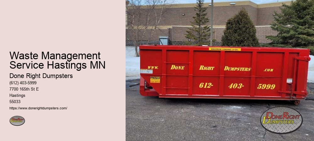 Waste Management Service Hastings MN